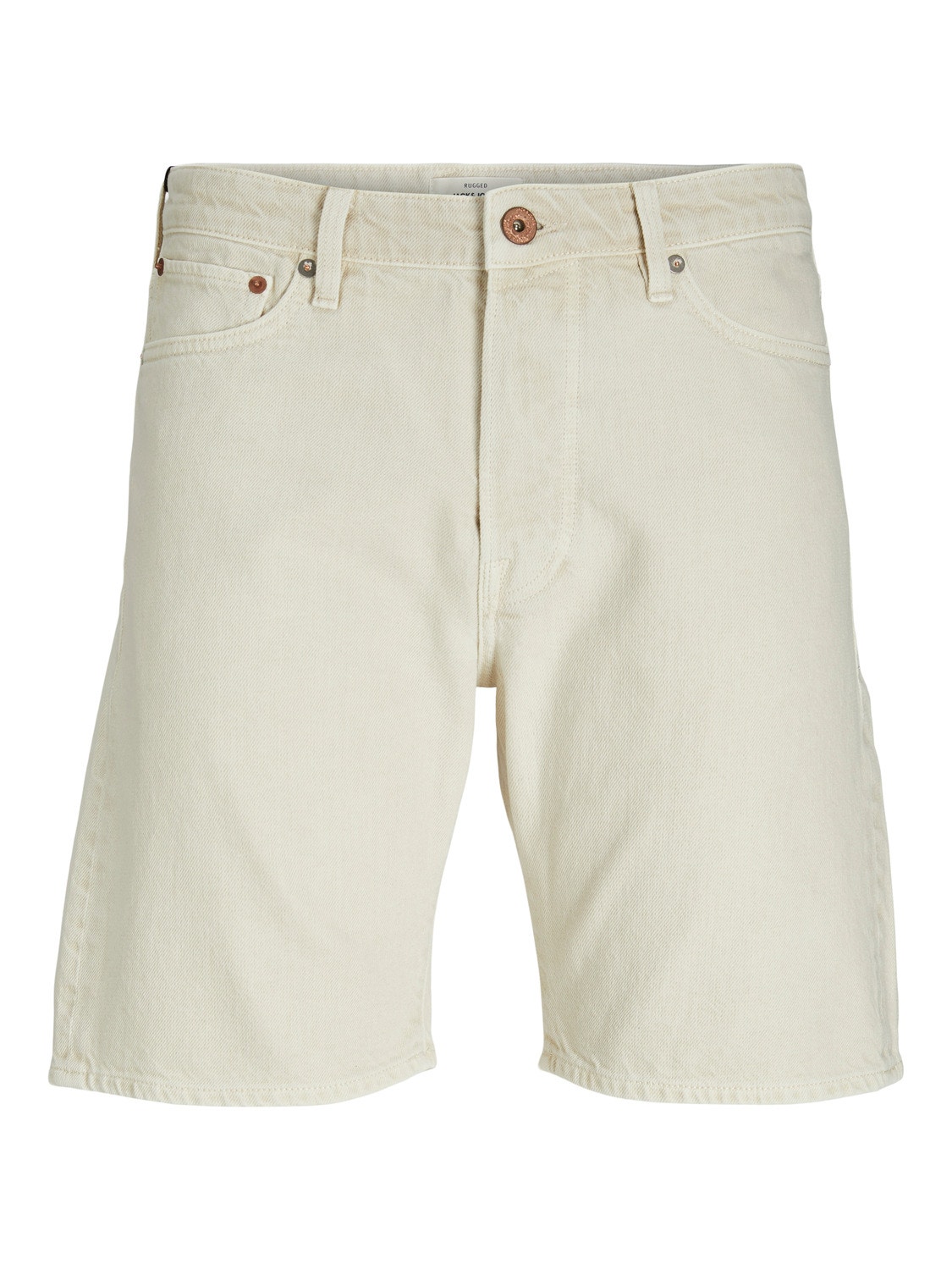 Jack & Jones Relaxed Fit Jeans-Shorts -Ecru - 12229575