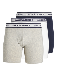 Jack & Jones 3-pakkainen Bokserit -Light Grey Melange - 12229576