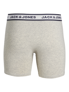 Jack & Jones 3-pak Krótkie bokserki -Light Grey Melange - 12229576