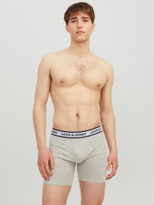 Jack & Jones 3-pak Krótkie bokserki -Light Grey Melange - 12229576