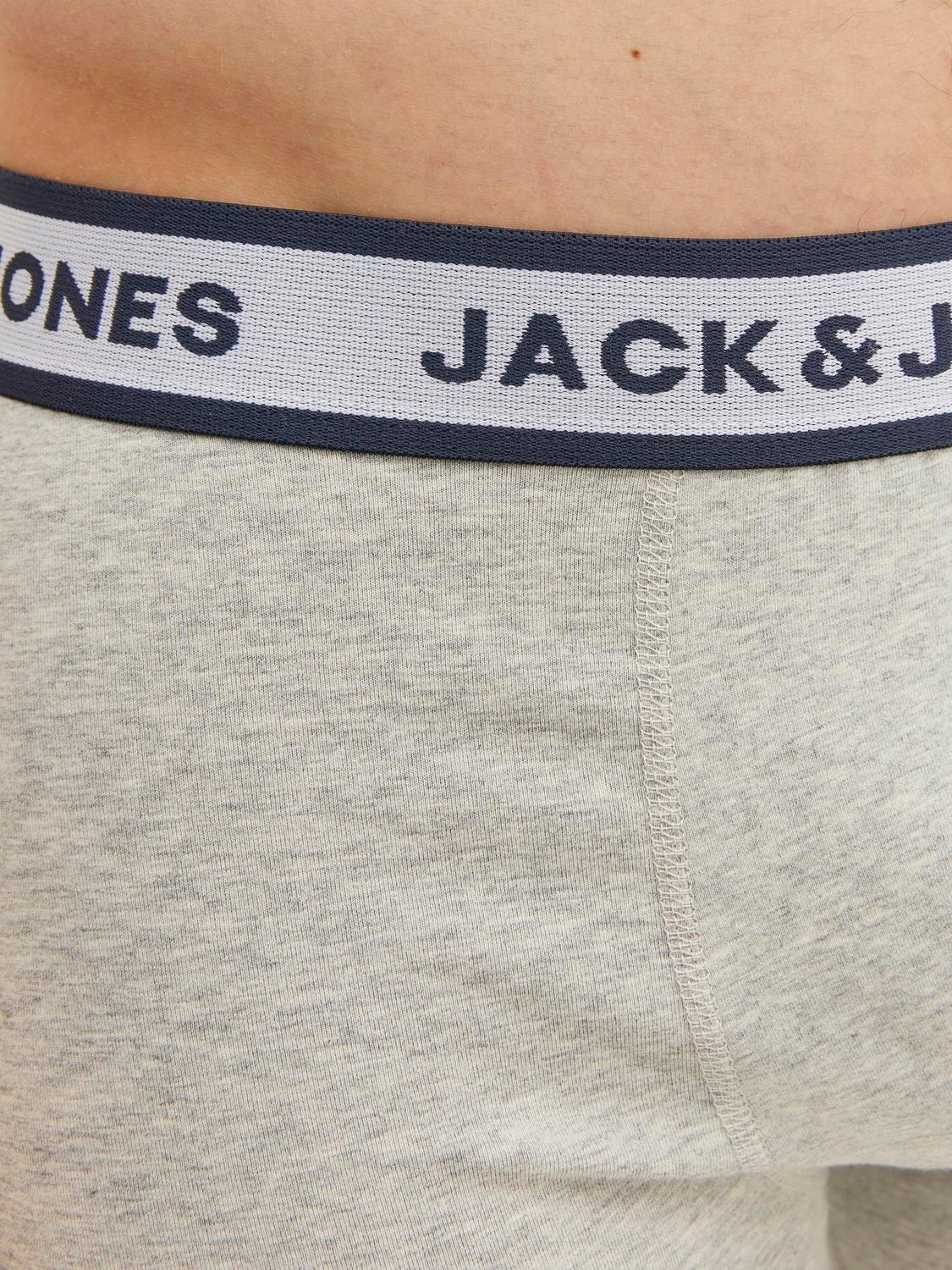 Jack & Jones 3-pakkainen Bokserimalliset alushousut -Light Grey Melange - 12229576