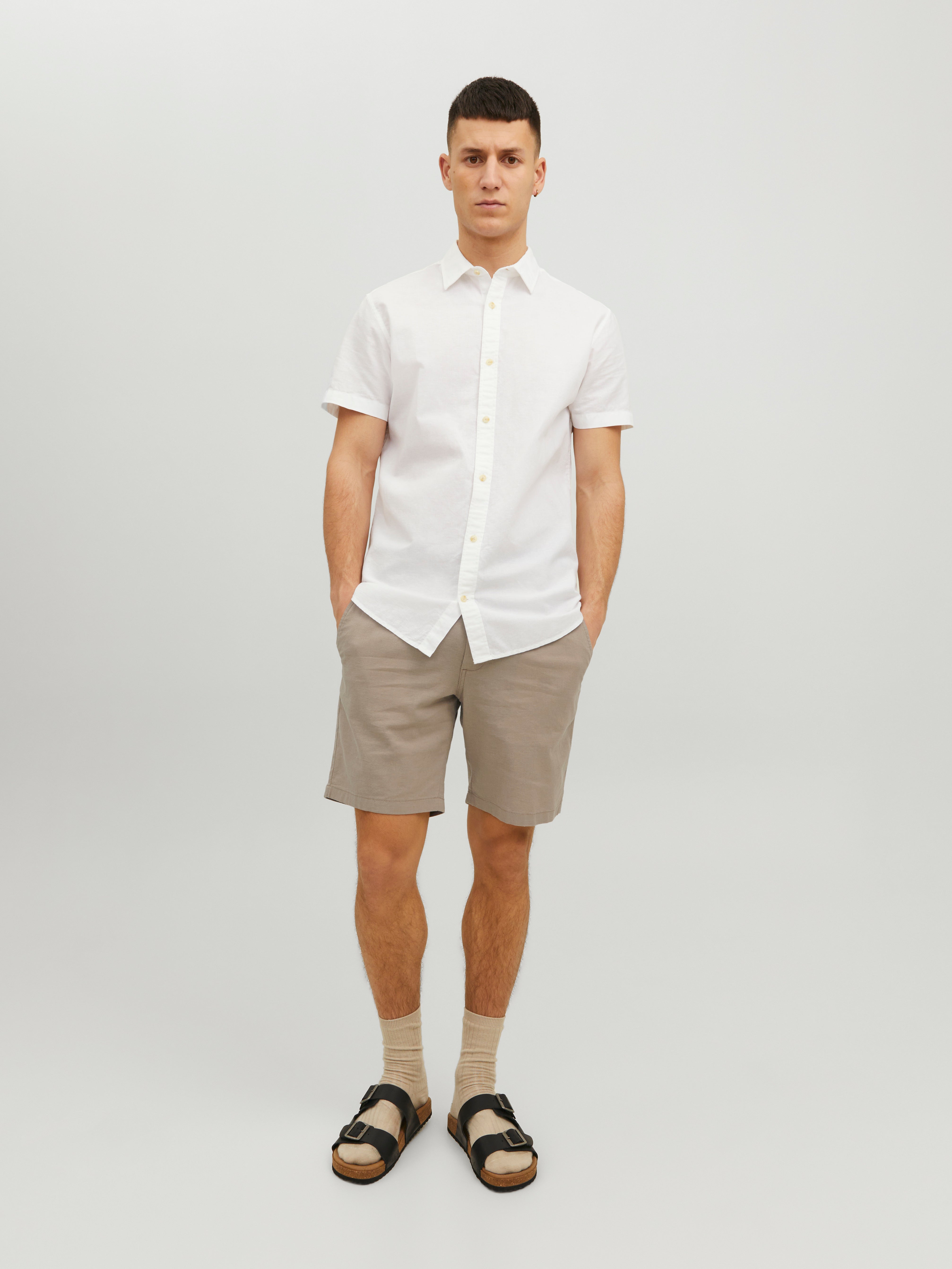 Jack & Jones Regular Fit Chino shorts -Crockery - 12229629