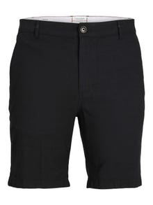 Jack & Jones Regular Fit Lühikesed puuvillased püksid -Black - 12229629