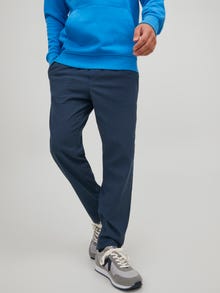 Jack & Jones Krój tapered Klasyczne spodnie -Navy Blazer - 12229699