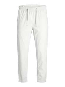 Jack & Jones Siaurėjantis kirpimas Klasikinės kelnės -White - 12229699