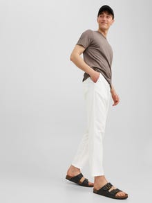 Jack & Jones Siaurėjantis kirpimas Klasikinės kelnės -White - 12229699