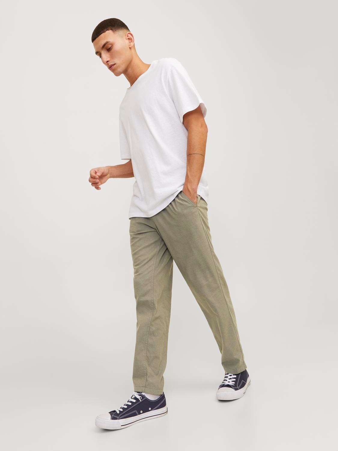 Tapered Fit Classic trousers | Dark Green | Jack & Jones®