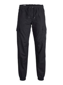 Jack & Jones Relaxed Fit „Cargo“ stiliaus kelnės -Black - 12229709