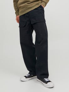 Jack & Jones Loose Fit „Cargo“ stiliaus kelnės -Black - 12229784