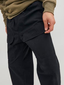 Jack & Jones Loose Fit „Cargo“ stiliaus kelnės -Black - 12229784