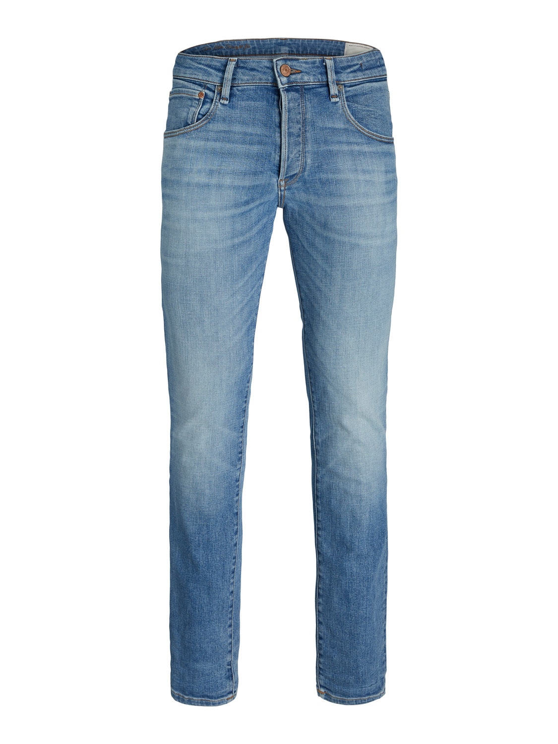Jack & Jones JJITIM JJDAVIS JJ 074 Slim Straight Fit jeans -Blue Denim - 12229815