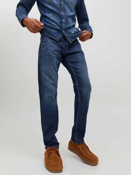 JACK & JONES Jeans Male Tapered Fit JJIMIKE JJOriginal GE 922 Tapered Fit Jeans, blu denim, 33W x 32L JACK & JONES Jeans Male Tapered Fit JJIMIKE JJOriginal GE 922 Tapered Fit Jeans, blu denim, 33W x 32L