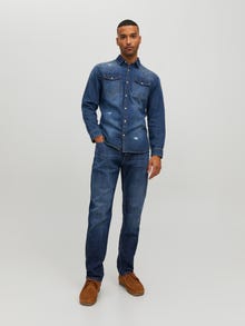 Jack & Jones JJIMIKE JJORIGINAL JOS 211 NOOS Siaurėjantys džinsai -Blue Denim - 12229855