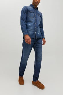 Jack & Jones JJIMIKE JJORIGINAL JOS 211 Jeans tapered fit -Blue Denim - 12229855