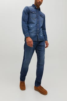 Jack & Jones JJIMIKE JJORIGINAL JOS 211 NOOS Siaurėjantys džinsai -Blue Denim - 12229855