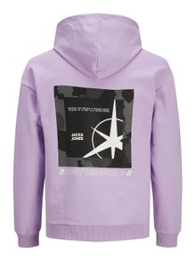 Jack & Jones Sweat à capuche Imprimé -Lavender - 12229872