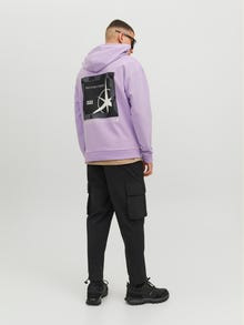 Jack & Jones Sweat à capuche Imprimé -Lavender - 12229872