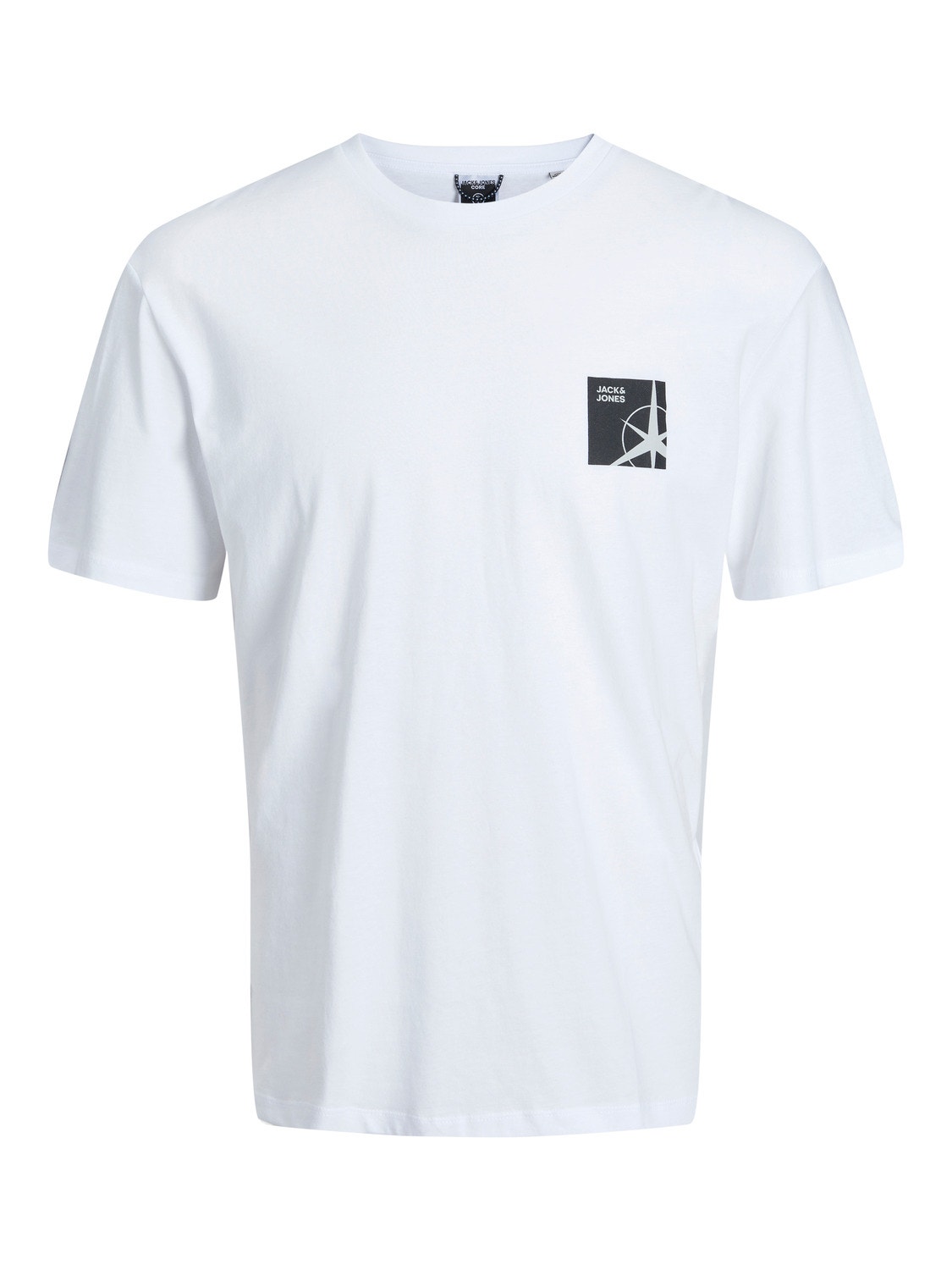 Jack & Jones Printed Crew neck T-shirt -White - 12229885