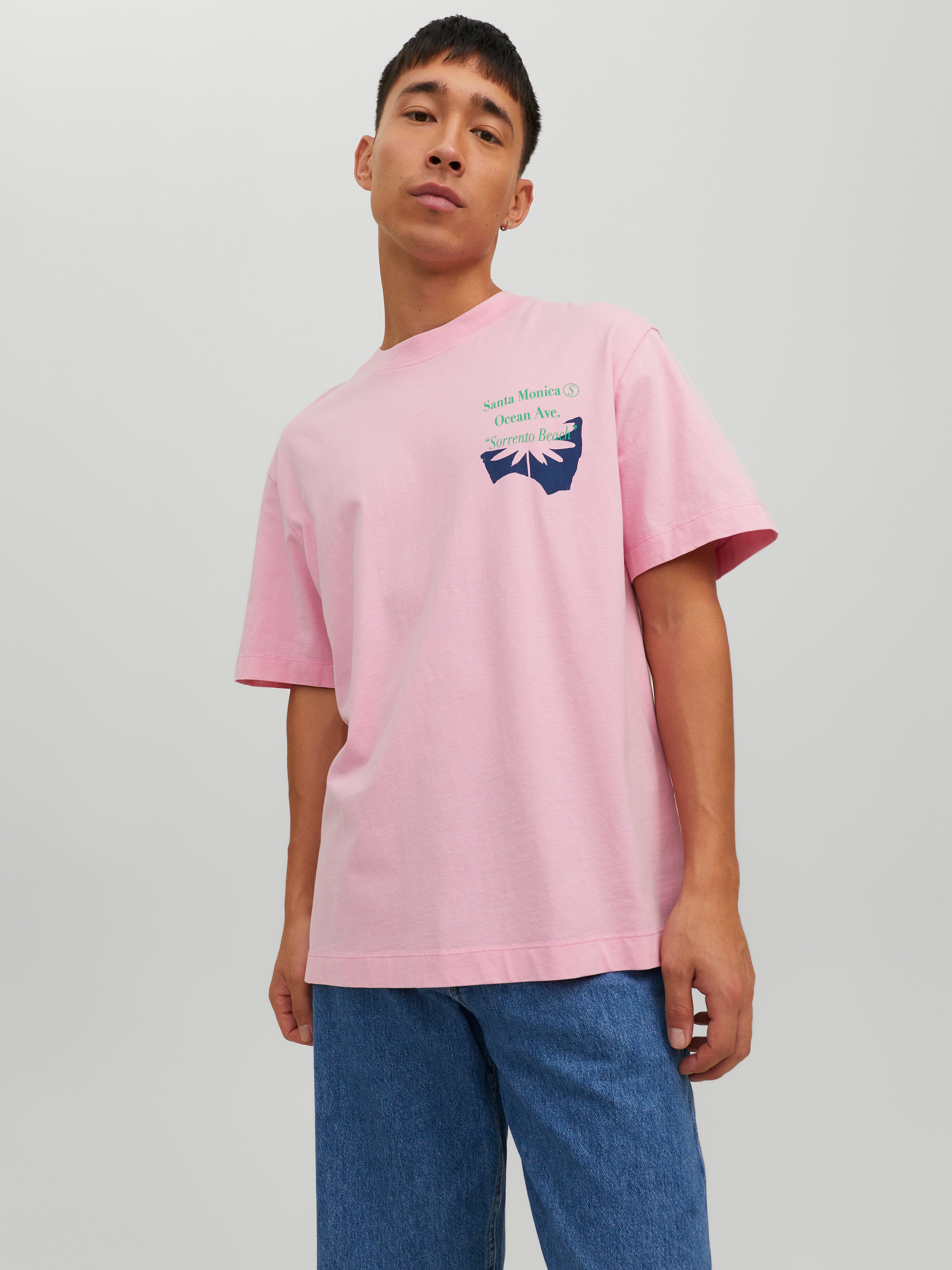 T-shirt Imprimé Col Rond - Jack & Jones - Modalova