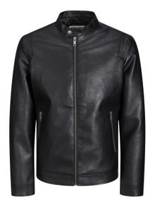 Jack & Jones Plus Size Faux leather jacket -Black - 12230055