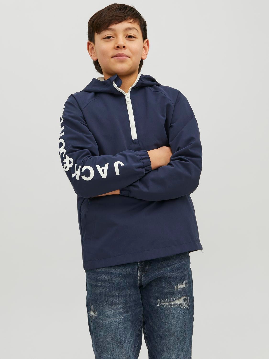 Jack & Jones Anorak For boys -Navy Blazer - 12230070