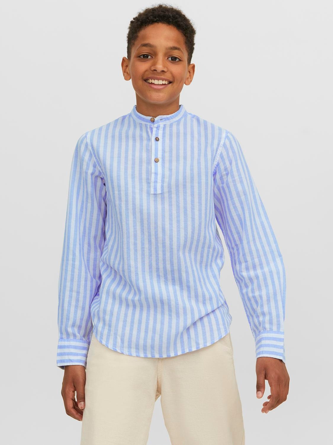Jack & Jones Camisa Casual Para meninos -Cashmere Blue - 12230086