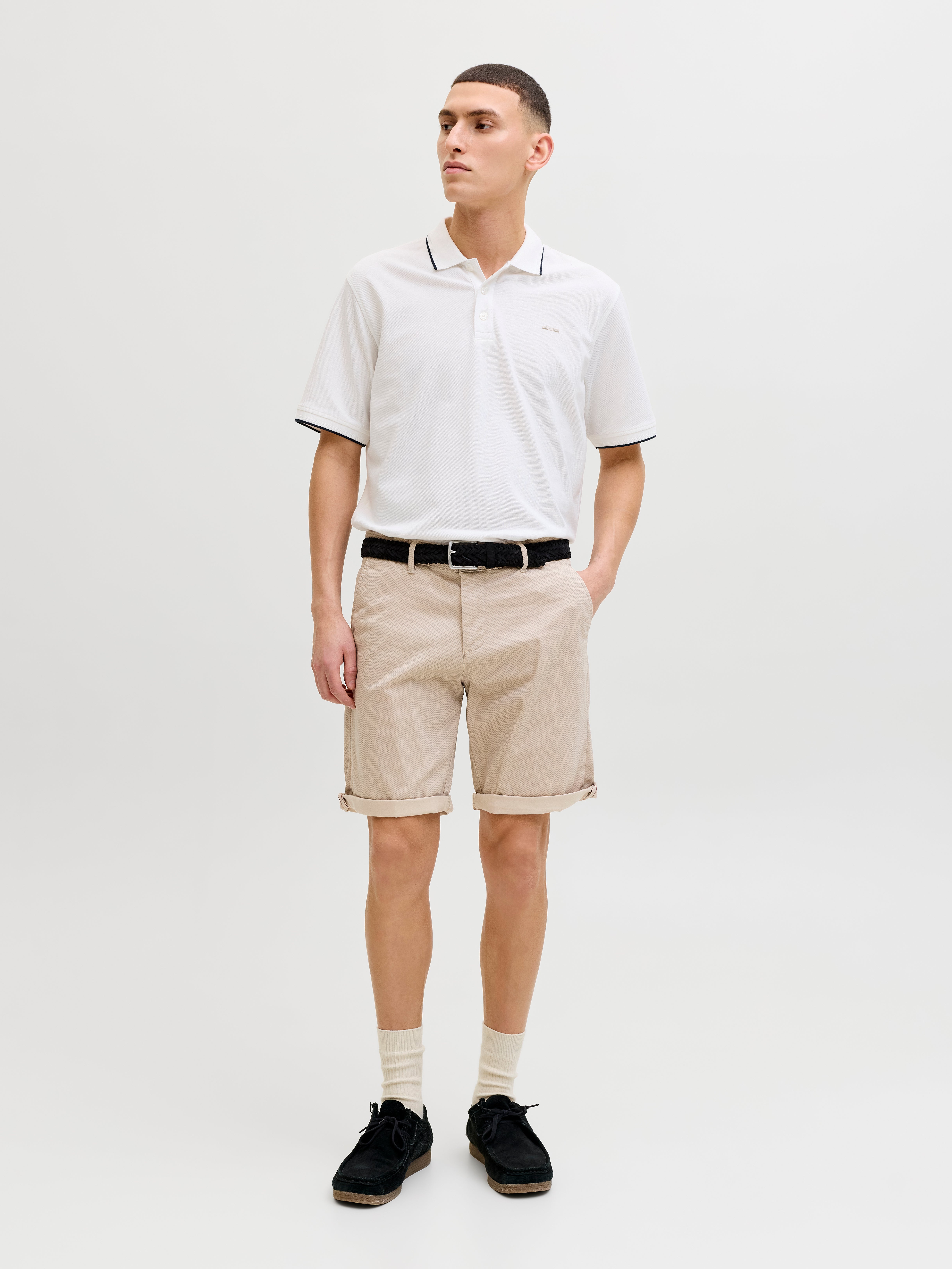 JACK&JONES Bermuda Sportivo Blu Original Studio Con Scritta Piccola