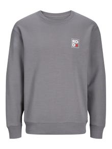 Jack & Jones RDD Sweat à col rond Logo -Charcoal Gray - 12230356