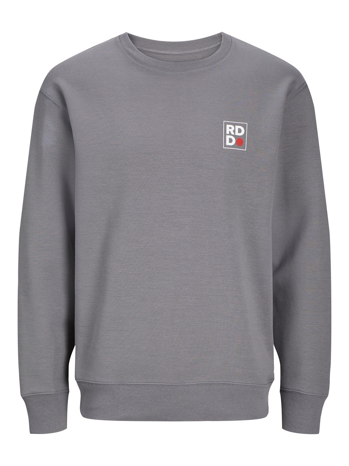 Jack & Jones RDD Sweat à col rond Logo -Charcoal Gray - 12230356