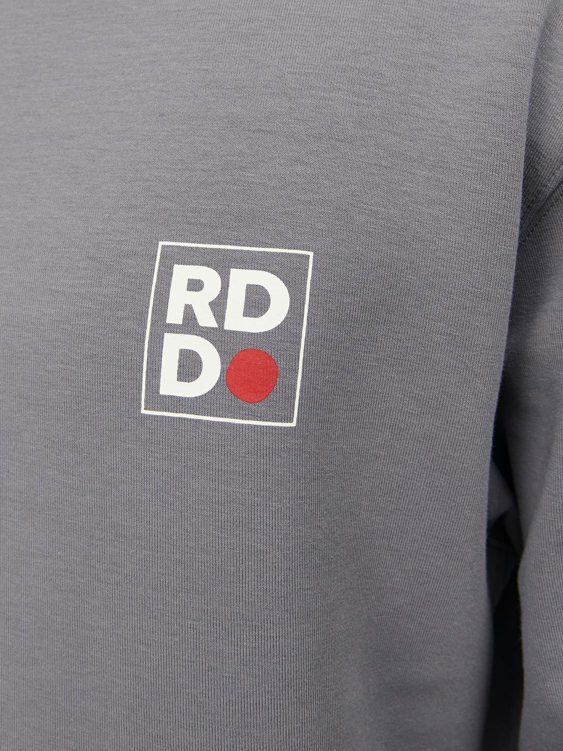 Jack & Jones RDD Logo Sweatshirt met ronde hals -Charcoal Gray - 12230356