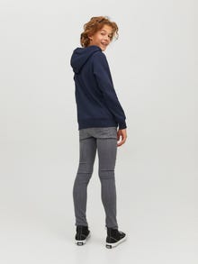 Jack & Jones Logo Hoodie For boys -Navy Blazer - 12230398