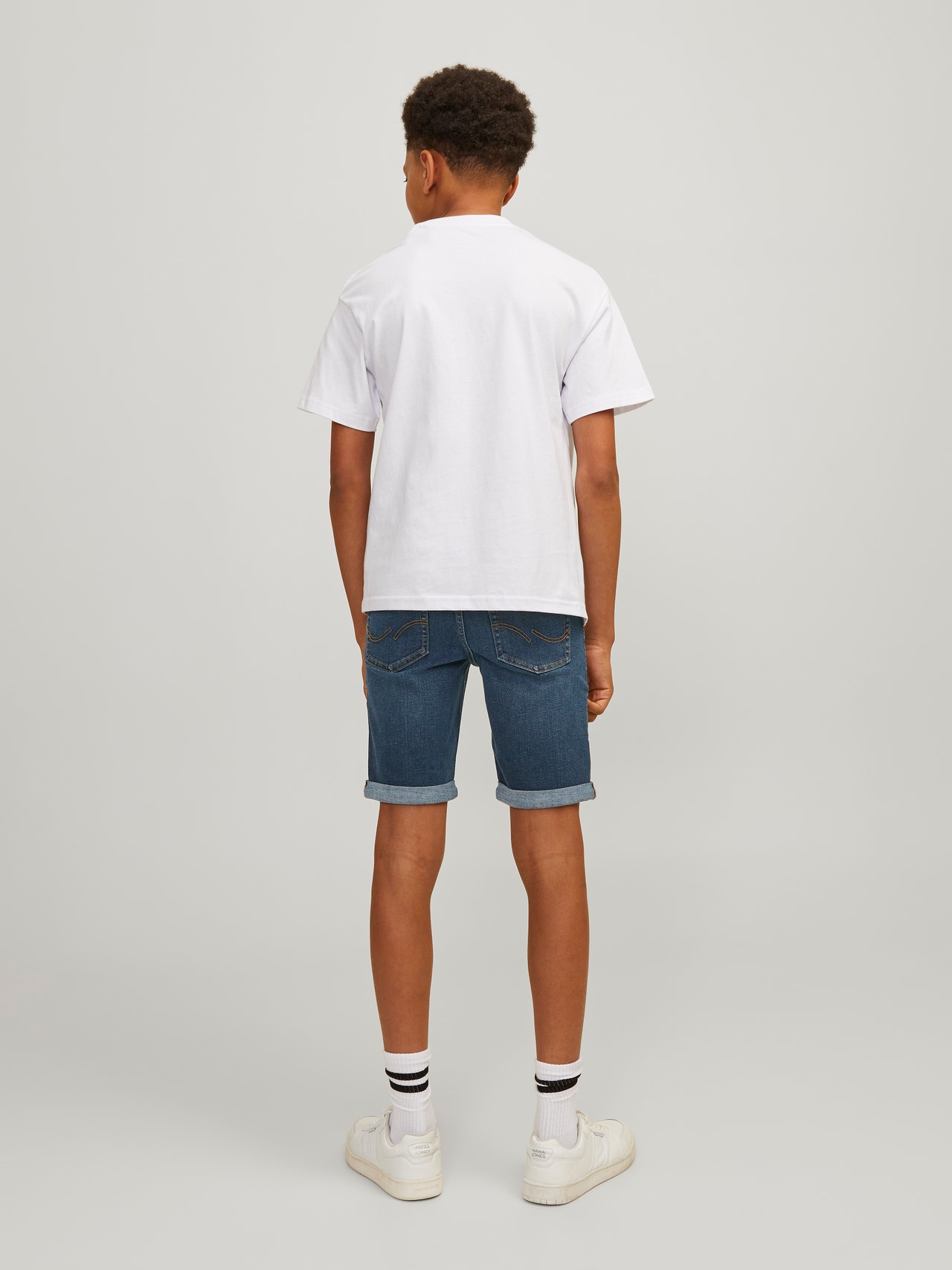 Jack & Jones Regular Fit Džínové kraťasy Junior -Blue Denim - 12230491