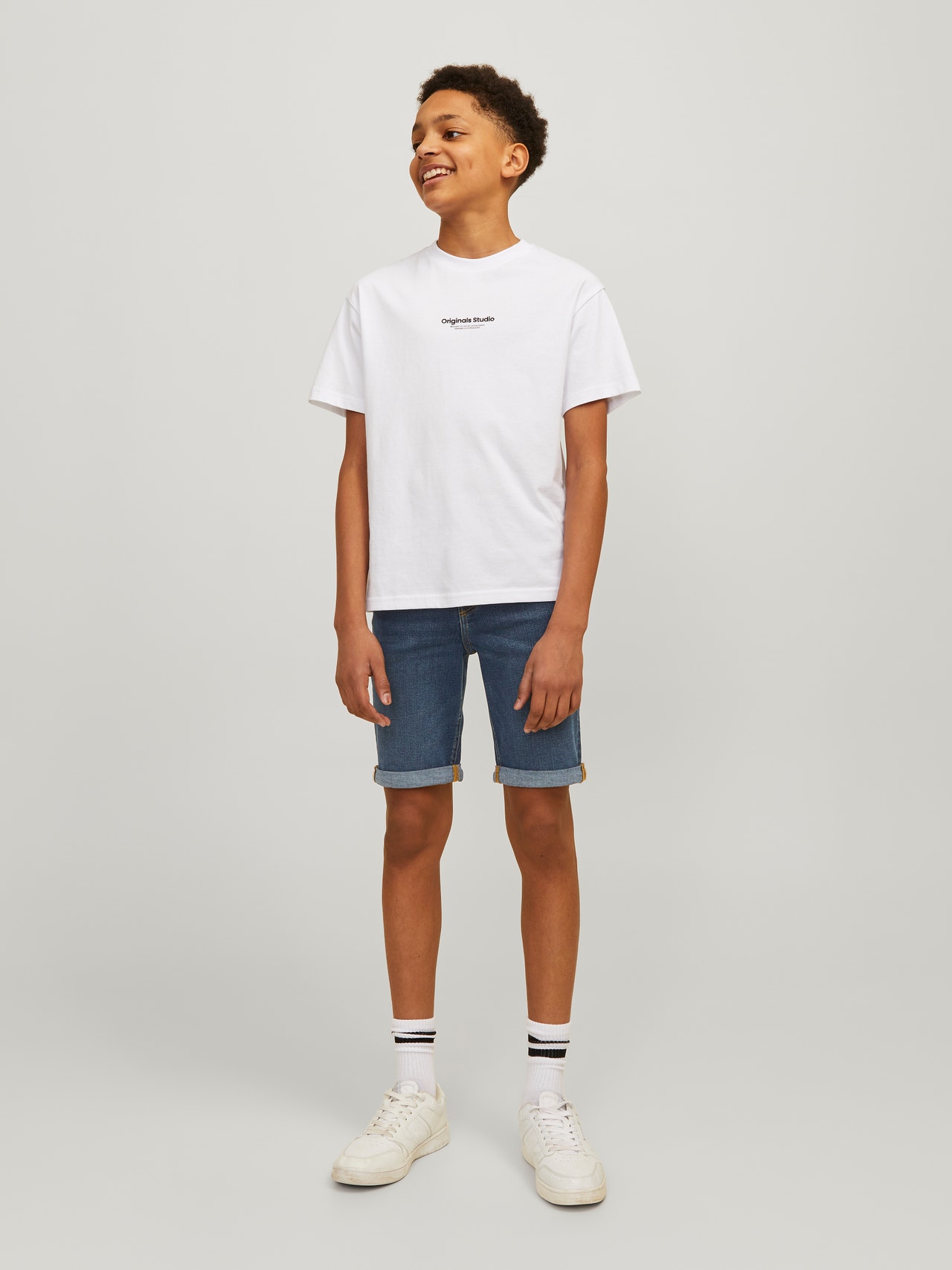 Jack & Jones Regular Fit Farmer rövidnadrág Ifjúsági -Blue Denim - 12230491