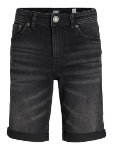 Jack & Jones Regular Fit Bermuda in jeans Per Bambino -Black Denim - 12230494