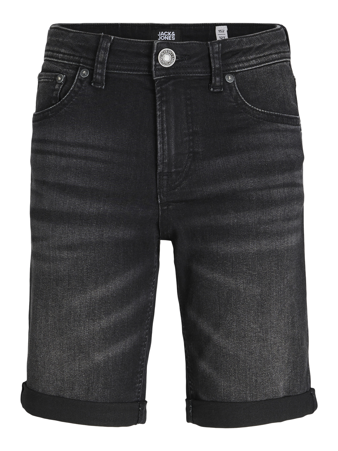 Jack & Jones Regular Fit Calções de Ganga Para meninos -Black Denim - 12230494