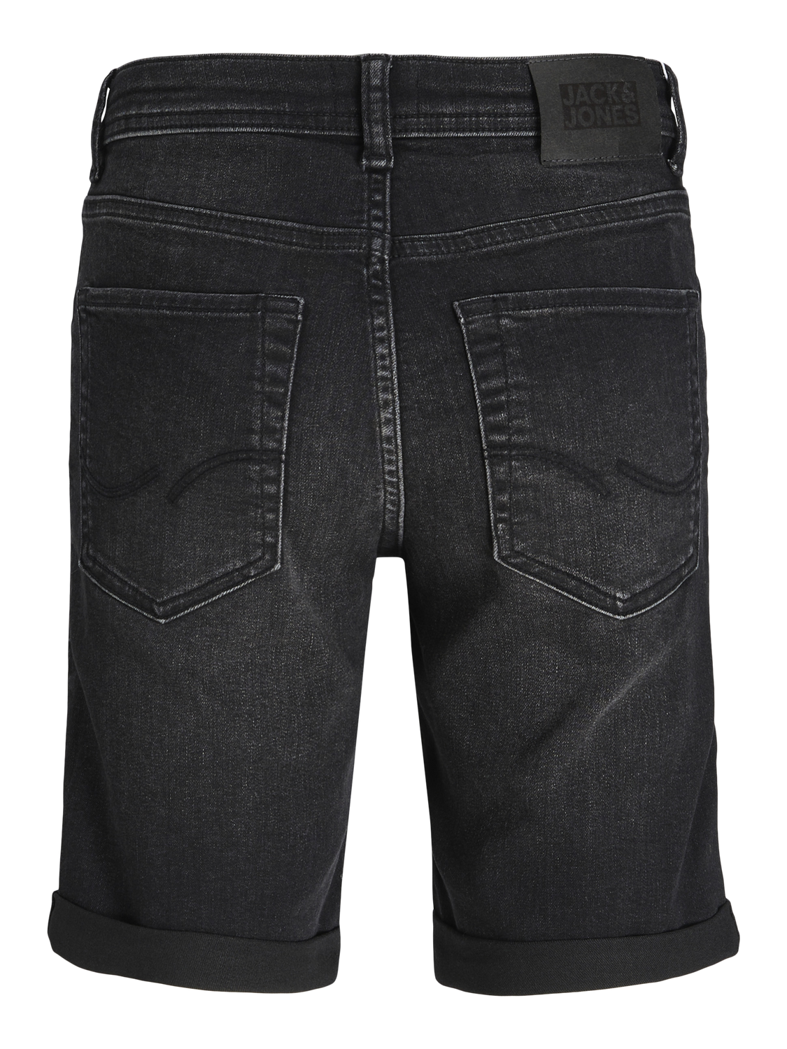 Jack & Jones Regular Fit Denim shorts For boys -Black Denim - 12230494