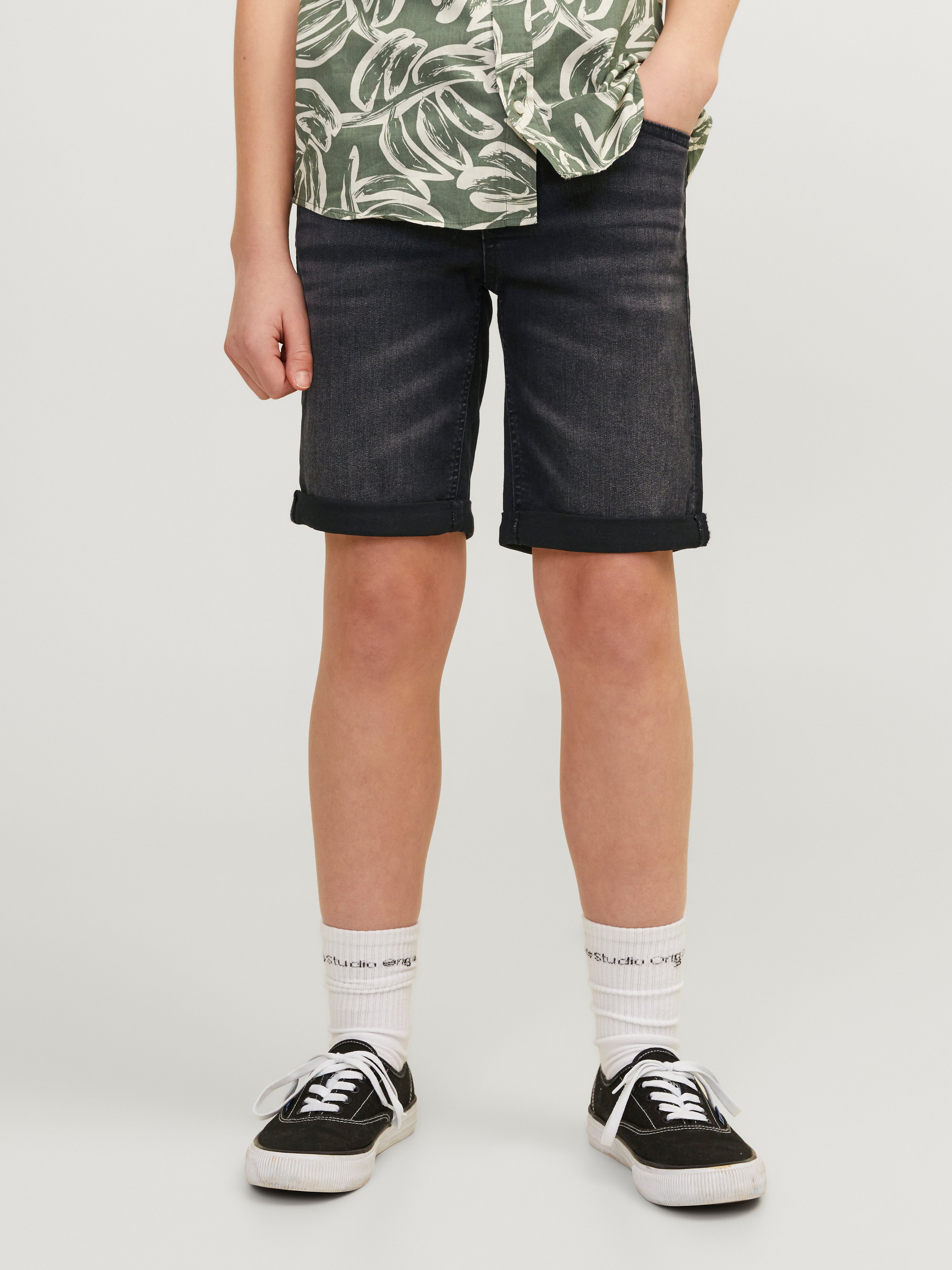 Normal Geschnitten Jeans-shorts Junior