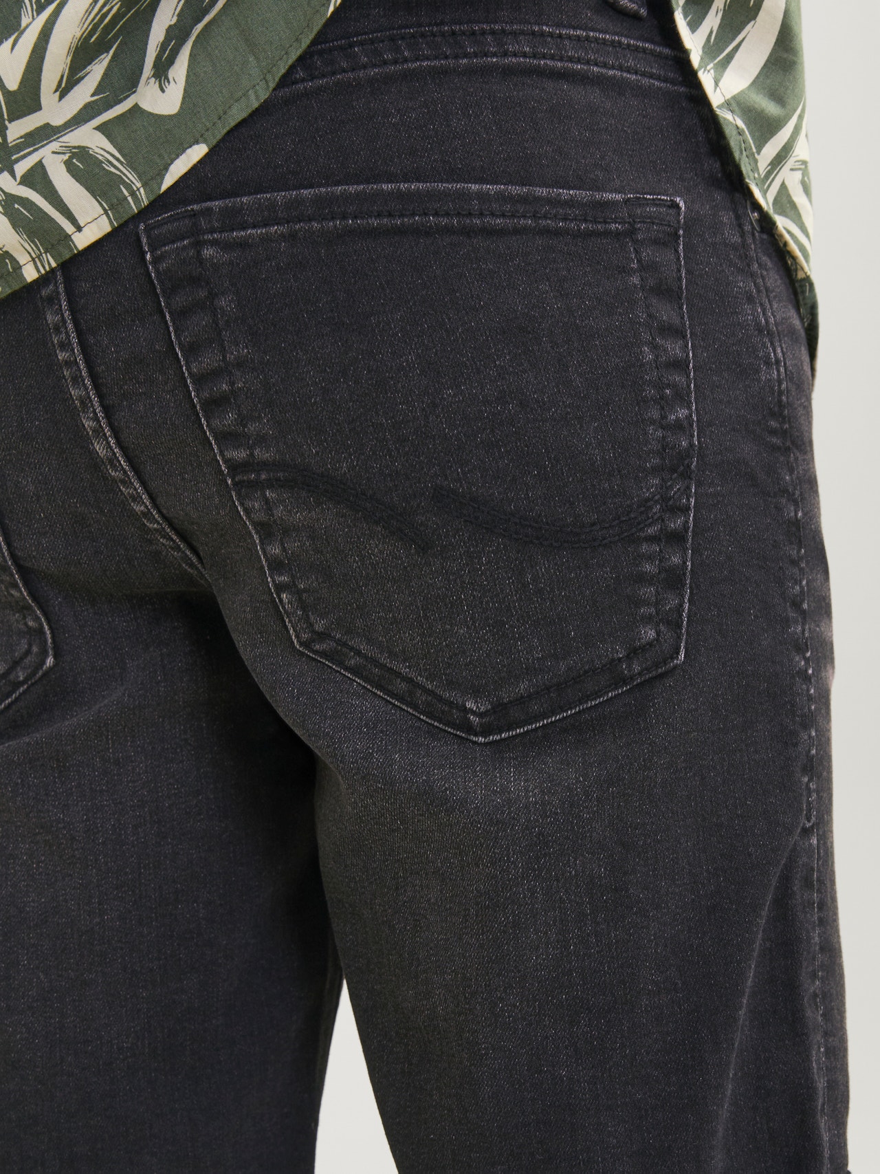 Jack & Jones Regular Fit Jeans Shorts Für jungs -Black Denim - 12230494