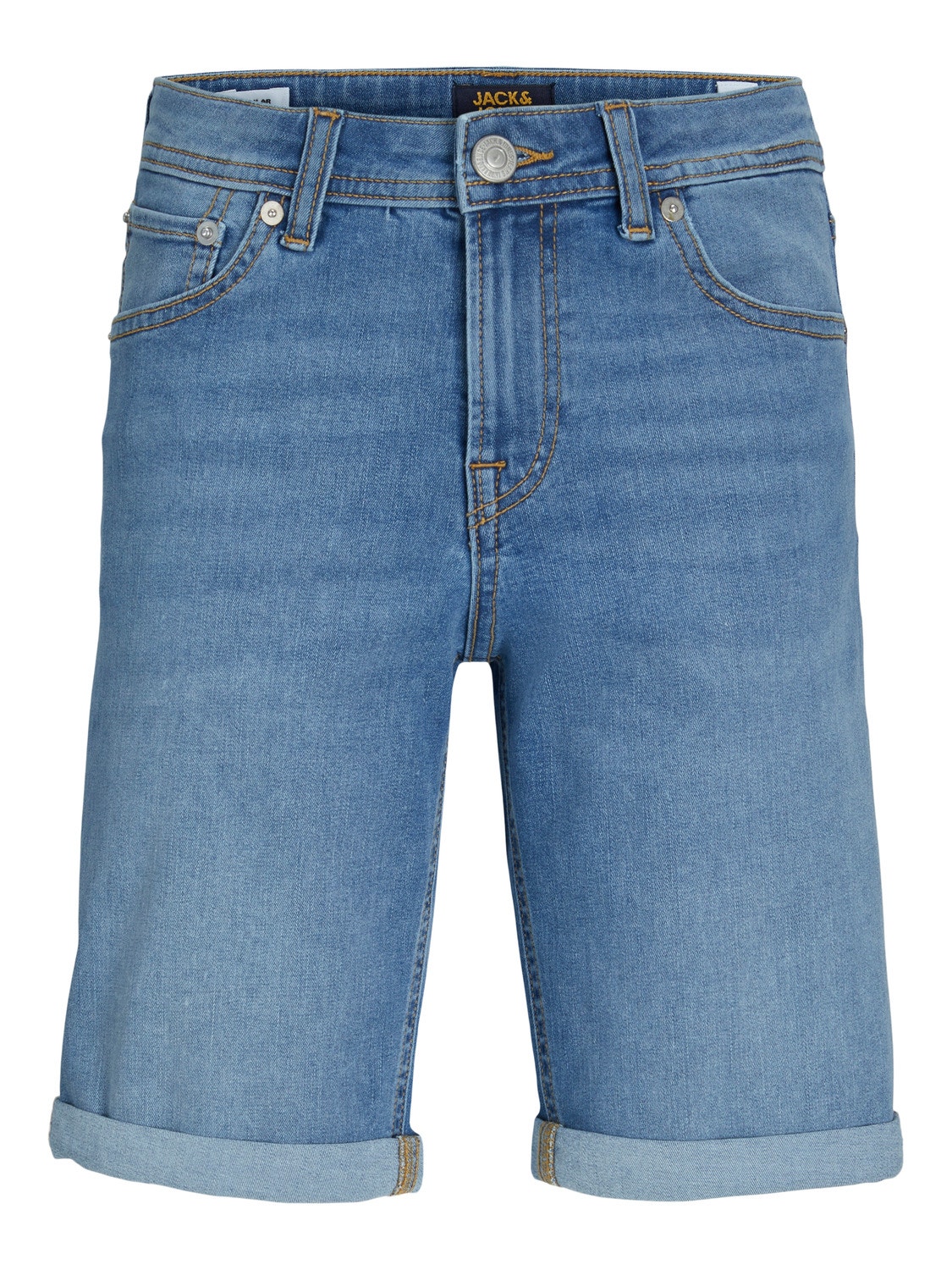 Jack & Jones Regular Fit Bermuda in jeans Per Bambino -Blue Denim - 12230545