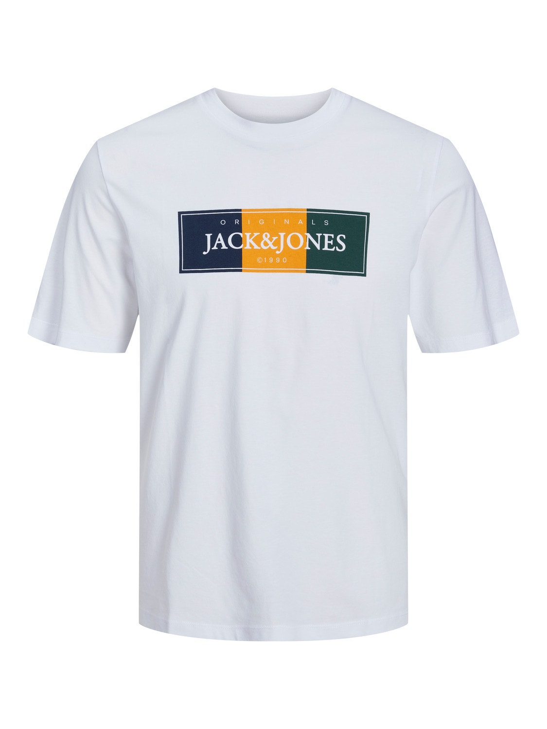 Jack & Jones Logo T-shirt For boys -Bright White - 12230622