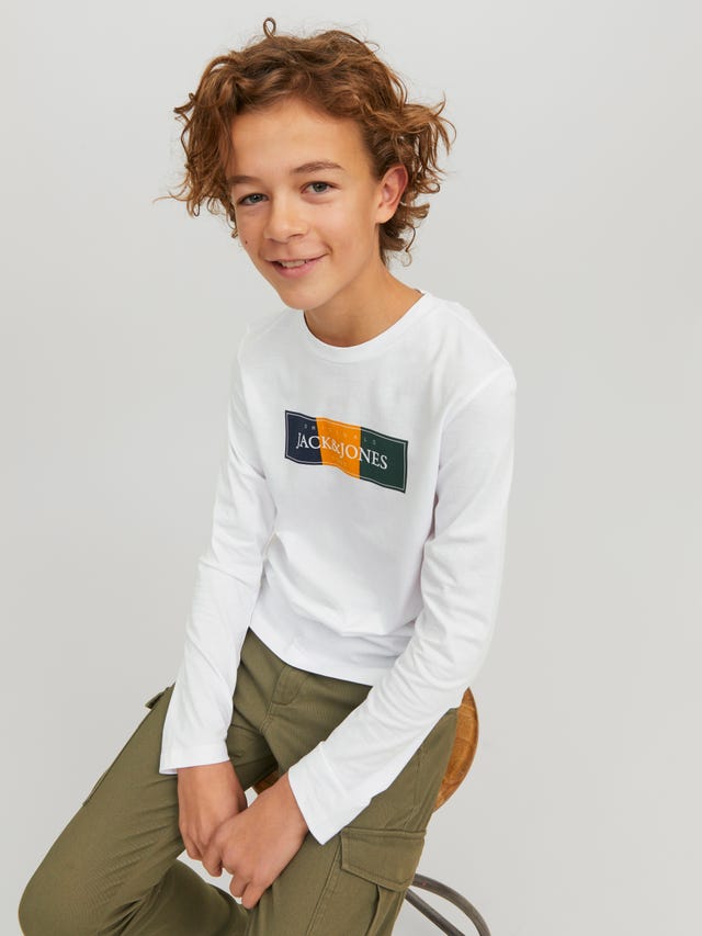 Jack & Jones Logo T-shirt Voor jongens - 12230624