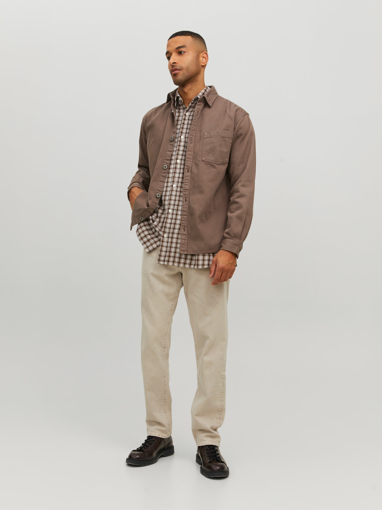 Jack & Jones Regular Fit Overshirt -Falcon - 12230632