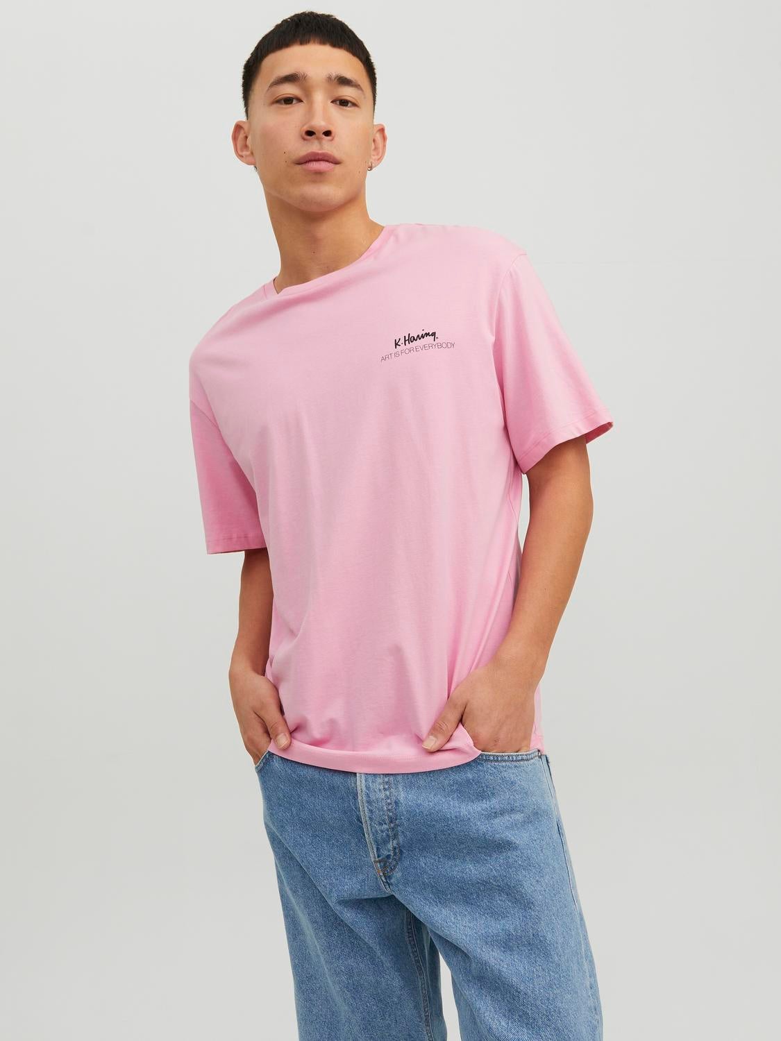 Keith Haring T-shirt Imprimé Col Rond - Jack & Jones - Modalova