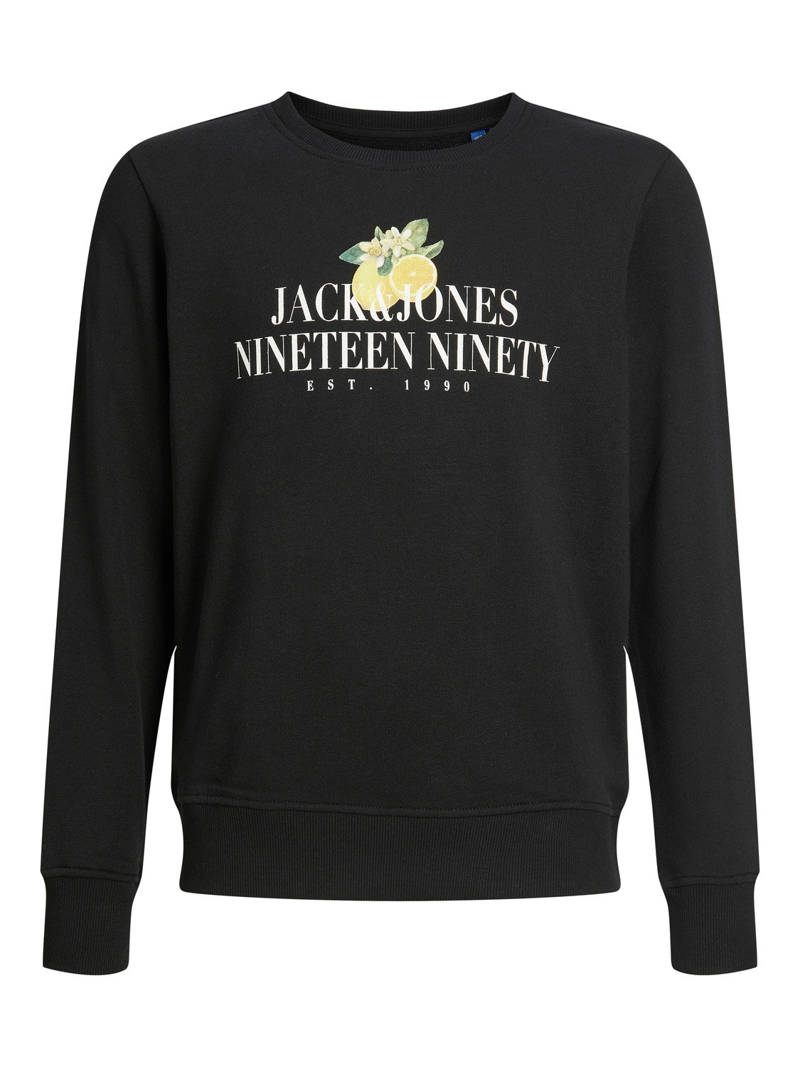 Jack & Jones Logo Sweatshirt mit Rundhals Für jungs -Black - 12230705