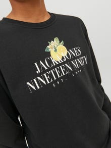 Jack & Jones Logo Mikina s kulatým výstřihem Junior -Black - 12230705