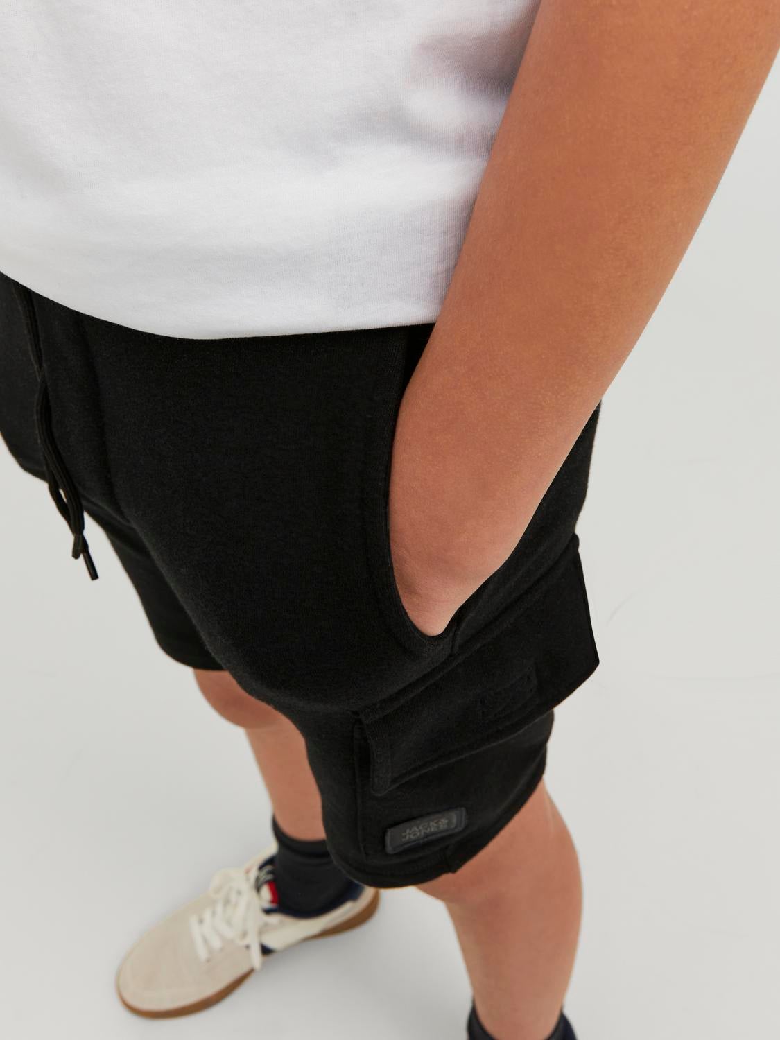 Boys black deals jogger shorts