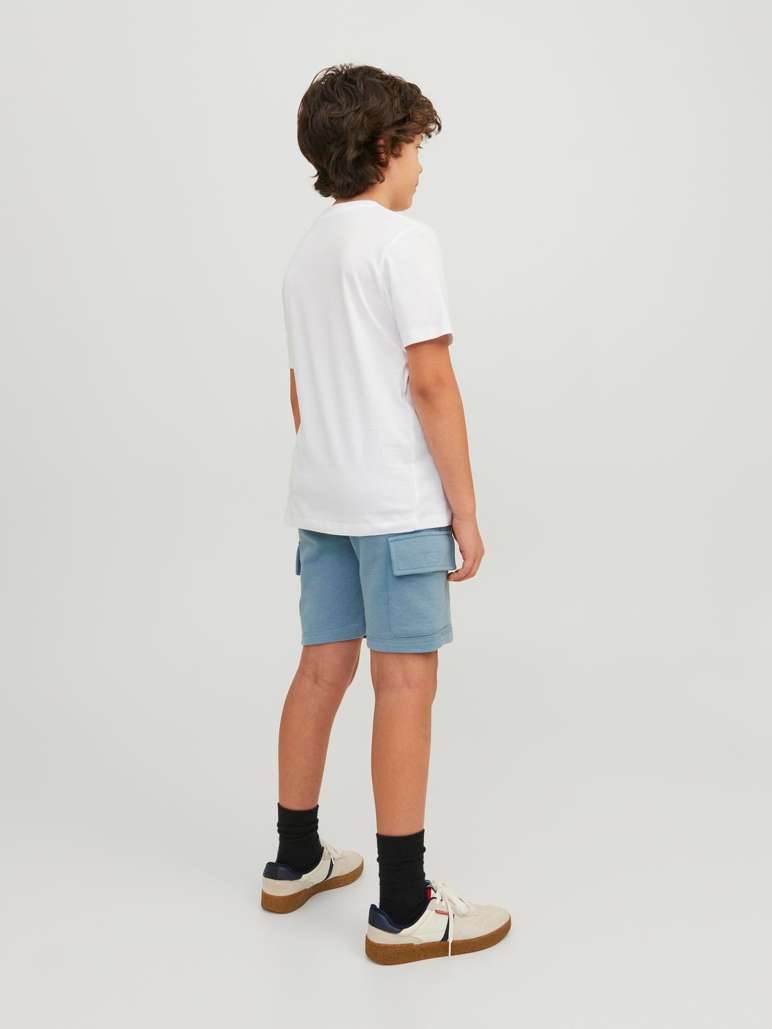 Jack & Jones Regular Fit Prakaito šortai For boys -Mountain Spring - 12230712