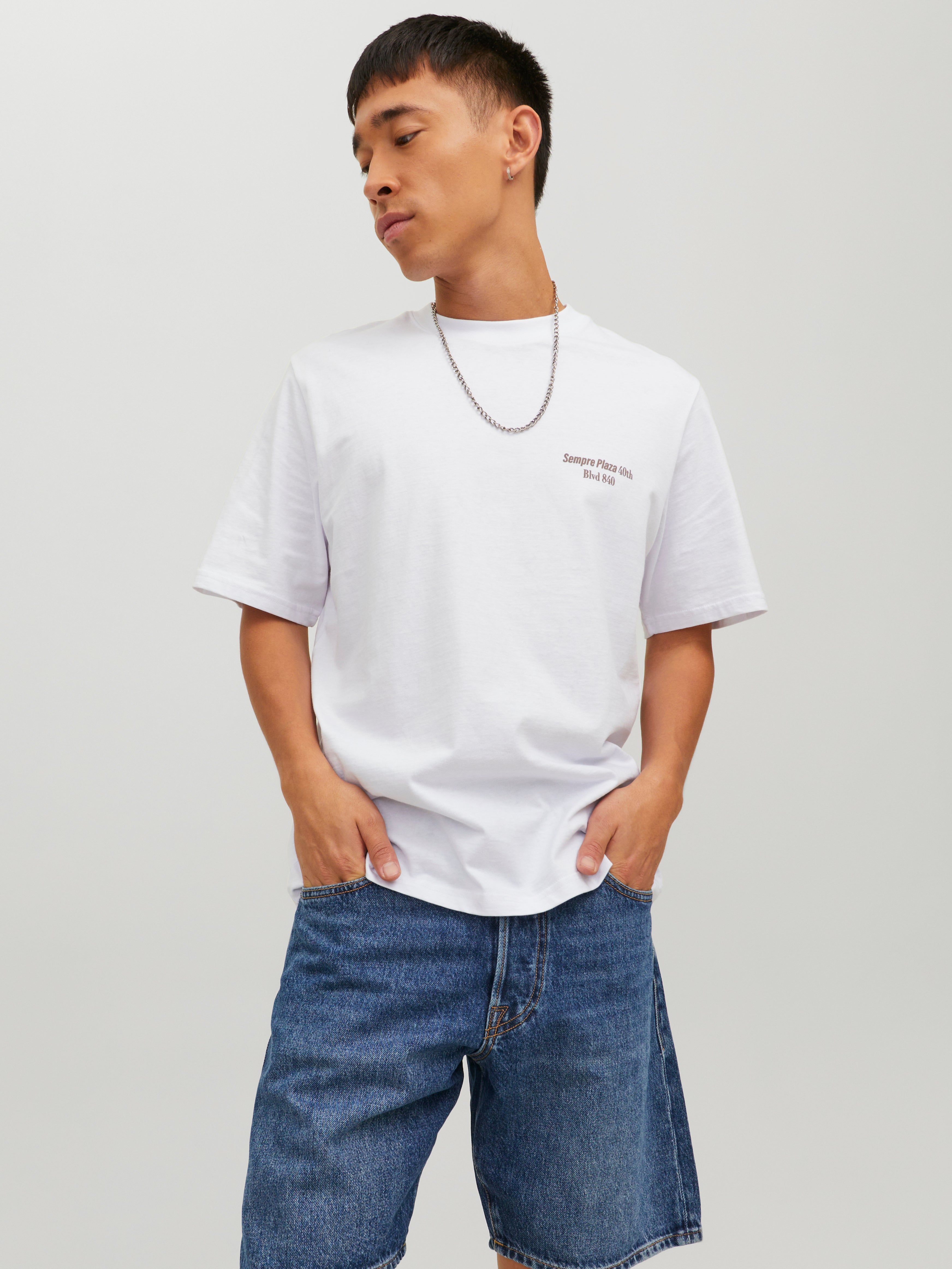 Jack & Jones Trykk O-hals T-skjorte - 12230754