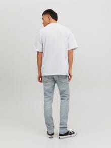 Jack & Jones Potištěný Kruhový výstřih Tričko -White - 12230754