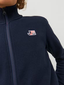 Jack & Jones Logo Zip Sweatshirt For boys -Navy Blazer - 12230782